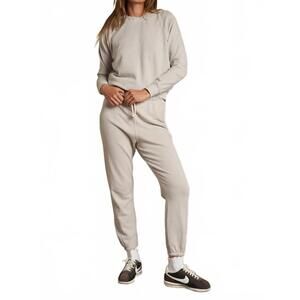 NEW PERFECTWHITETEE johnny french terry easy sweatpants in silver